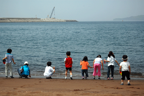 해군기지 후보지중 하나인 서귀포시 화순해수욕장앞 